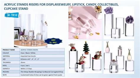 Acrylic Riser - Acrylic Stands Risers For Display Jewelry,Lipstick ...