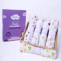 100% Organic Cotton Muslin Swaddle for New Born Babies – Moms Home