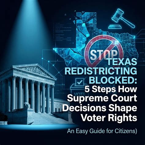 Texas Redistricting Blocked: 5 Steps How Supreme Court Decisions Shape ...