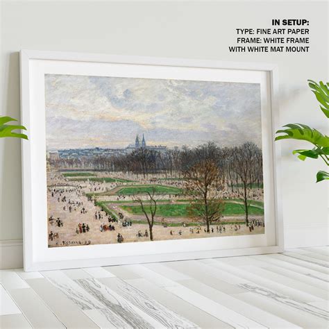 The Garden of the Tuileries Painting & Wall Art Print by Camille ...