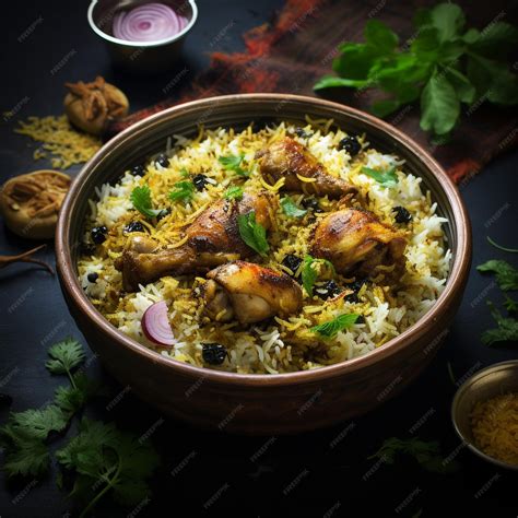 Premium Photo | Chicken biryani dum style