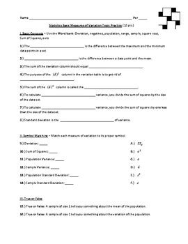 Image result for Lesson 5 Homework Practice Measures of Variation