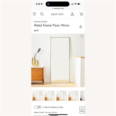 West Elm Floor Mirror - AptDeco