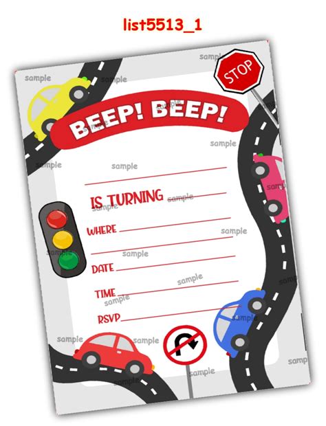 Road theme designs in Tambola Housie, Cards