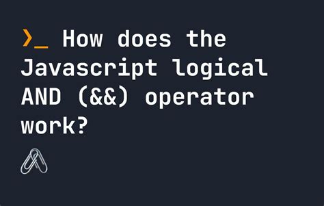 Logical Operator in JavaScript 的图像结果