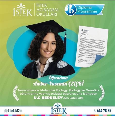 Kızım UC Berkeley molecular and cell biology bölümünden kabul aldı ...