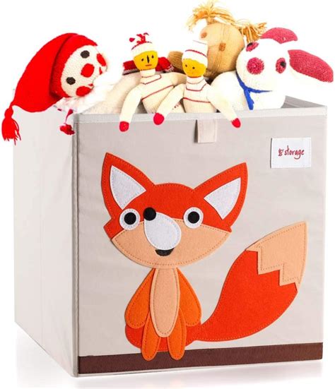 Buy Vmotor Foldable Animal Canvas Storage Toy Box/Bin/Cube/Chest/Basket ...