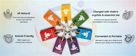 7 Chakra Essential Oil Roll-On Blend Gift Set by Aromafume | 7x 6ml/0.2 ...