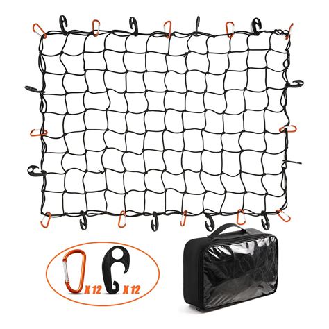 Buy CZC AUTO Bungee Cargo Net 3x4Ft Truck Bed Net Stretches to 6x8Ft ...
