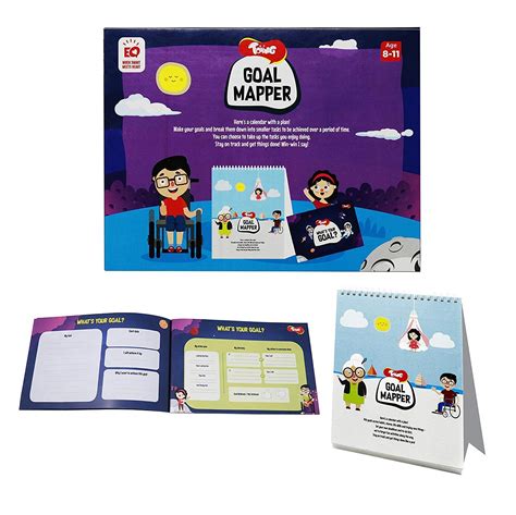 Toiing Goal Mapper - Table Calendar with a Fun Goal Mapper Book for ...