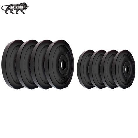 BEACON INTERNATIONAL 40 KG Weight Plates (5 KG X 8) : Amazon.in: Sports ...