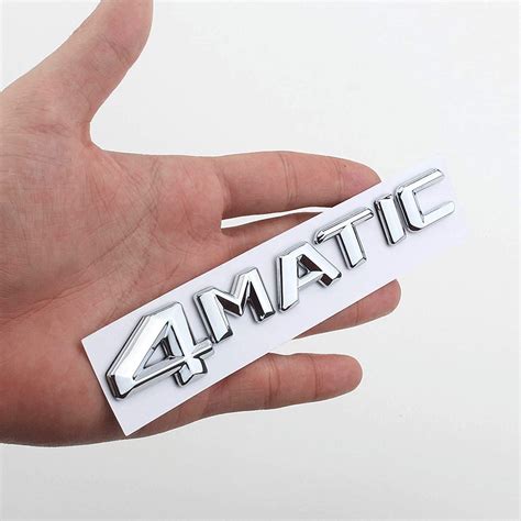 Buy 1pcs 3D Car 4MATIC Logo ABS Letter Emblem Decal for Car Side Fender ...