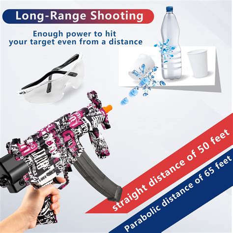 Buy Splatter Ball Gun Splat r Gel Water Beads Electric mp5k Full auto ...