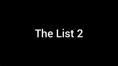 The list