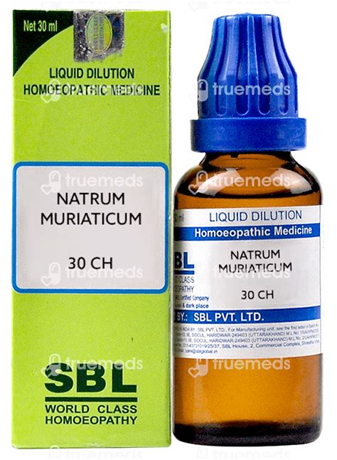 Sbl Natrum Muriaticum 30 Ch Dilution: Uses, Side Effects, Price ...