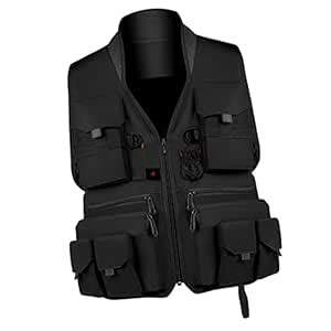 Club Bollywood® Multi Pocket Photography Fishing Jacket Waistcoat Black ...