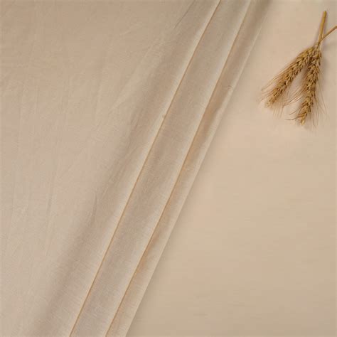 Buy (Pre Cut 3.60 Mtr Piece) Cream Color Linen Excel Fabric 20353-360/1 ...