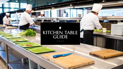Choosing Commercial Kitchen Tables That Work – Encore Seattle
