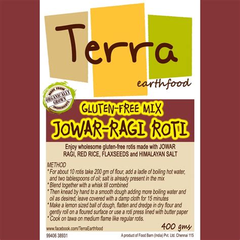 Terra-Jowar Ragi Roti Mix – Terra Earthfood