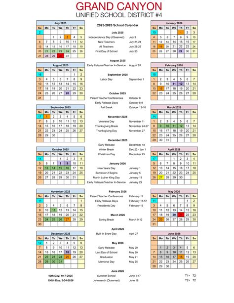 Grand Canyon School District Calendar 25-26 Revised [PDF] - EduCounty