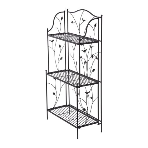 Glitzhome® 3-Tier Black Metal Plant Stand | Michaels | Metal plant ...