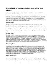 Image result for Focus Training Exercises PDF