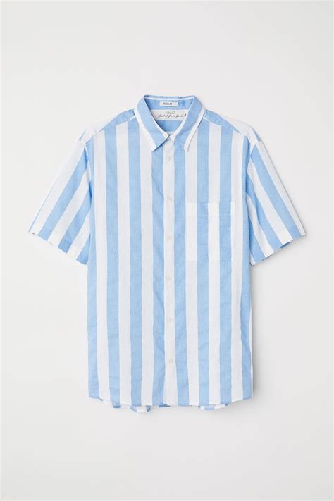 Blue And White Striped Mens Shirt at Ellen Madsen blog