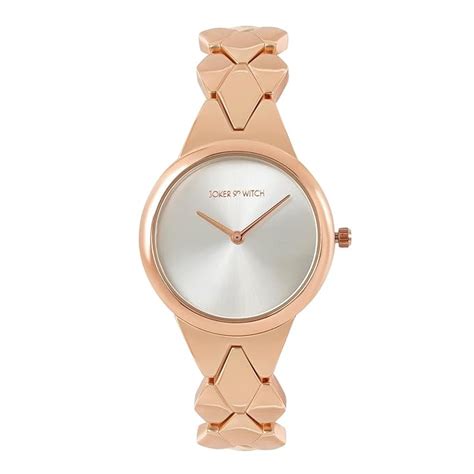 Joker & Witch Athens White Dial Rose Gold Alloy Analogue Watch for ...