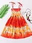 Kids Little Girls' Dress Floral Strap Dress Daily Vacation Beach Print ...