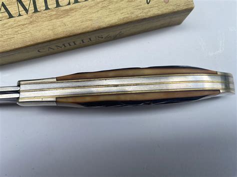 Vintage Camillus USA Sword Brand Staglon Model 26 Folding Hunter Knife ...