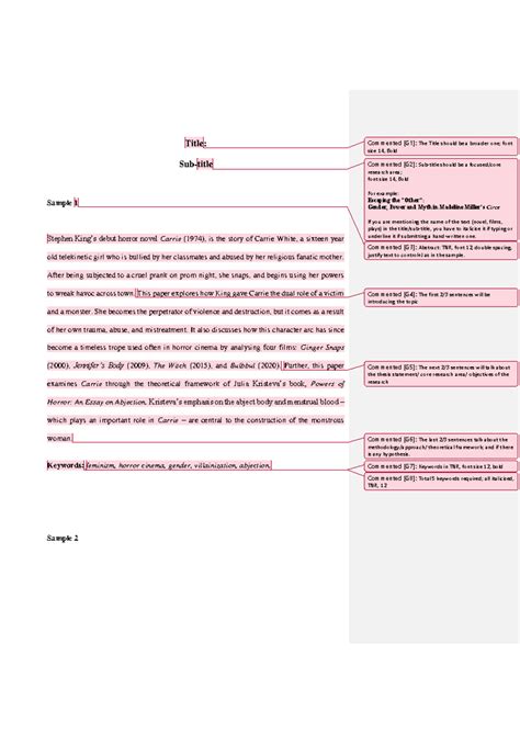 Abstract sample stylesheet MIL - Title: Sub-title Sample 1 Stephen King ...