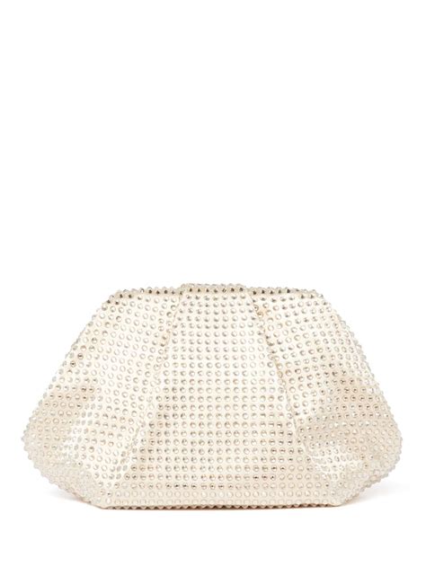 Buy Soft Gold Signature Reece Ruched Clutch Online