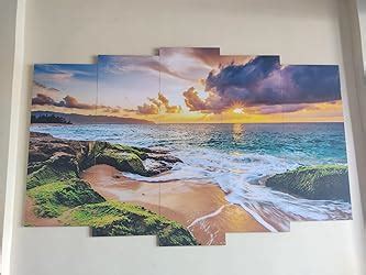 KYARA ARTS Vinyl and MDF Sunrise View Framed Painting, Multicolour ...