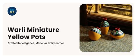 Buy ExclusiveLane 'Warli Handpainted' Decorative Terracotta Pots Vases ...