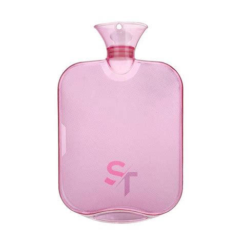 SKYTONE Transparent Silicone Hot Water Bag for Pain Relief (Pink ...