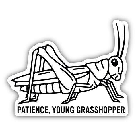 Stickers Northwest Patience, Young Grasshopper Sticker 2746-LSTK – Good ...