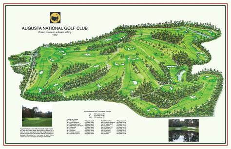 Masters Golf Course Map 的图像结果