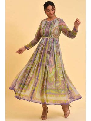 Buy W Multi-color Paisley Dress (Set of 2) Online