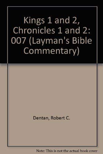 Buy Kings 1 and 2, Chronicles 1 and 2 (Layman's Bible Commentary) Book ...