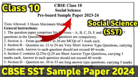 Image result for SST Sample Paper Class 10 Term 2