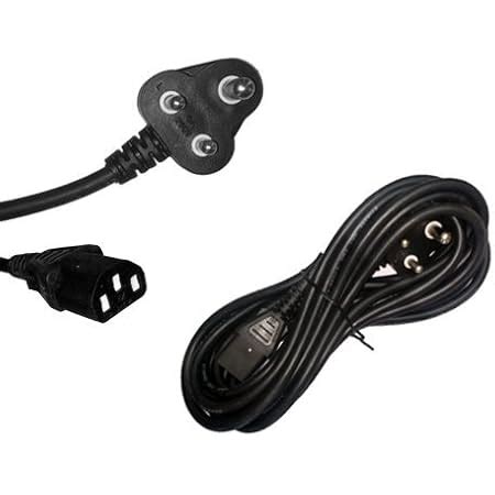 Buy Darahs® AC 3 PIN Indian Male Plug to IEC60320 C13 Power Cord 10 ...