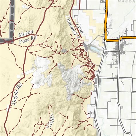 Lyon County OHV Trails Map by Nevada Department of Conservation and ...