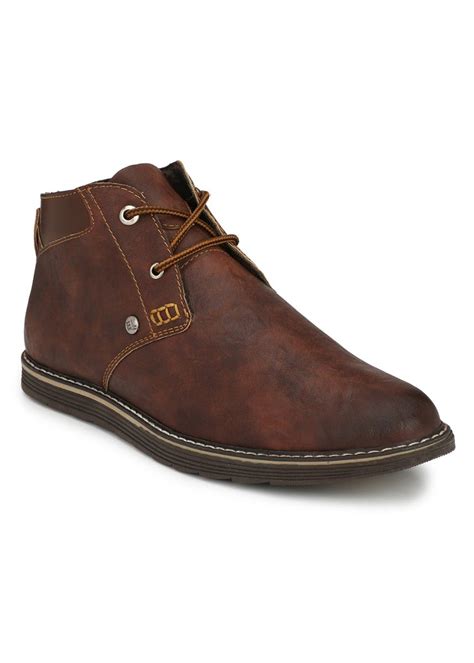 Get Solid Textured High Top Shoes at ₹ 1299 | LBB Shop