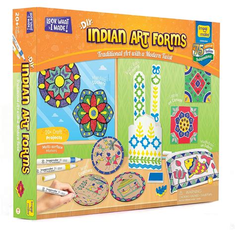 Buy Imagimake Learn Indian Art Forms-Arts and Craft DIY Kit For Kids ...