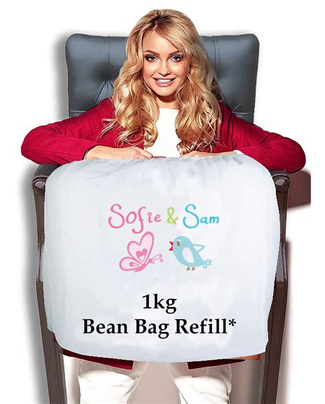 Buy Sofie & Sam, 1 Kg Bean Bag Refill/Filler - White (1 kg Beans - 700 ...