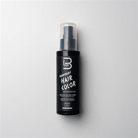 Temporary Hair and Beard Color - Black Dye | L3VEL3