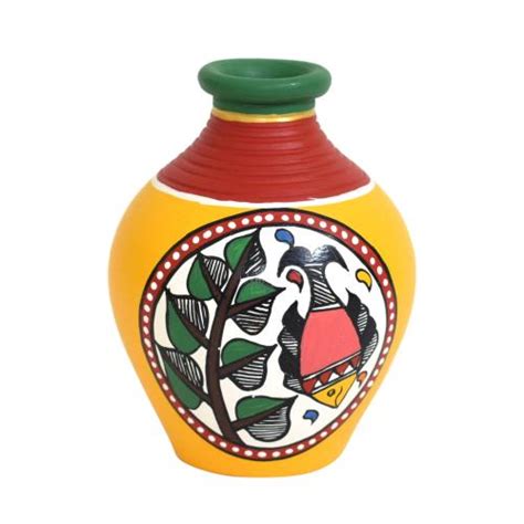 TERRACOTTA WARLI HAND PAINTED POTS