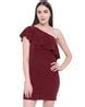 Buy Burgundy Dresses for Women by RIVI Online | Ajio.com