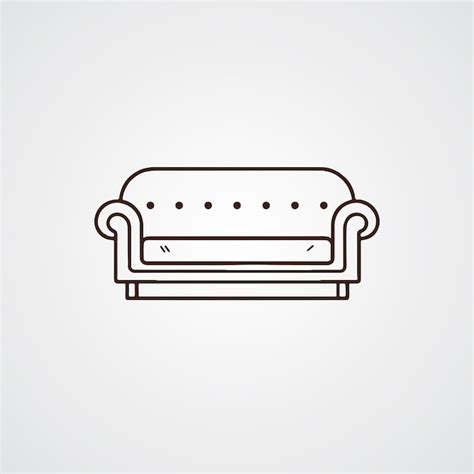 Sofa-Umriss-Vektor-Sofa-Silhouette-Sofa-Logo-Design | Premium Vektor