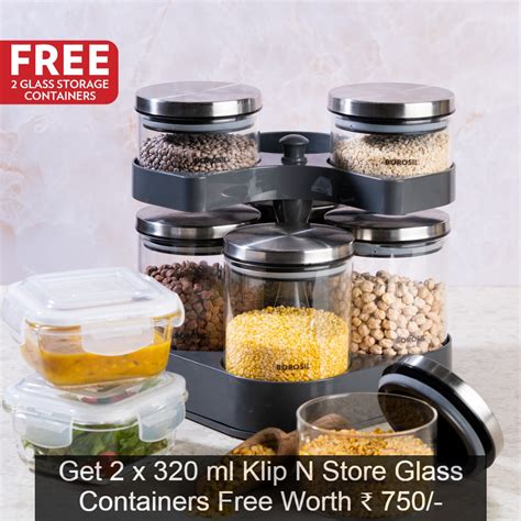 Buy Small Glass Jars & Containers At Upto 24% Off From MyBorosil